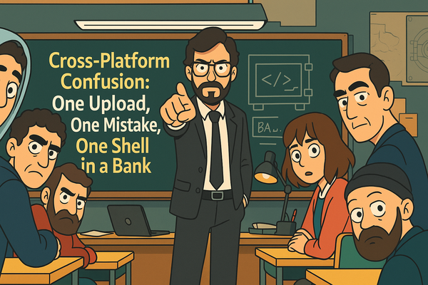 Cross-Platform Confusion: One Upload, One Mistake, One Shell in a Bank 🚀
